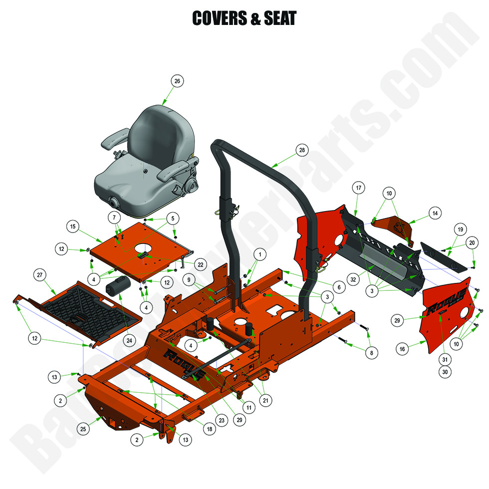 2024 Rogue - Covers & Seat